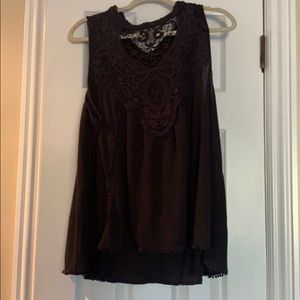 Blank cute hip BOHO  tank top